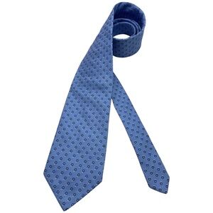 CHURCH’S Blue Floral Silk LUXURY Tie ITALY